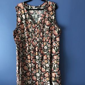 J. Jill Pintuck woven rayon dress pockets